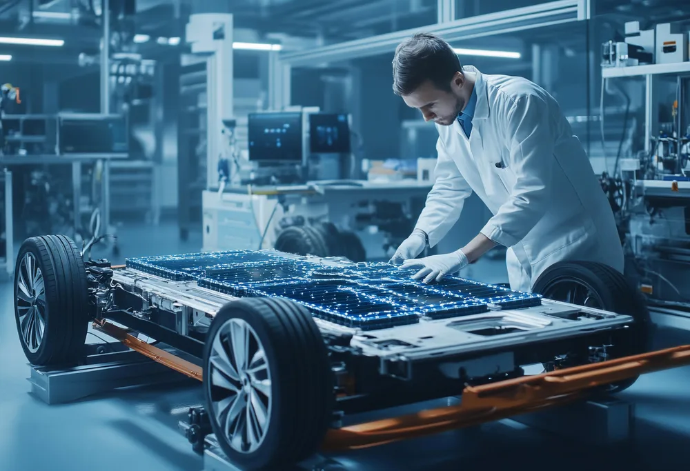 Electric Car Battery Production process